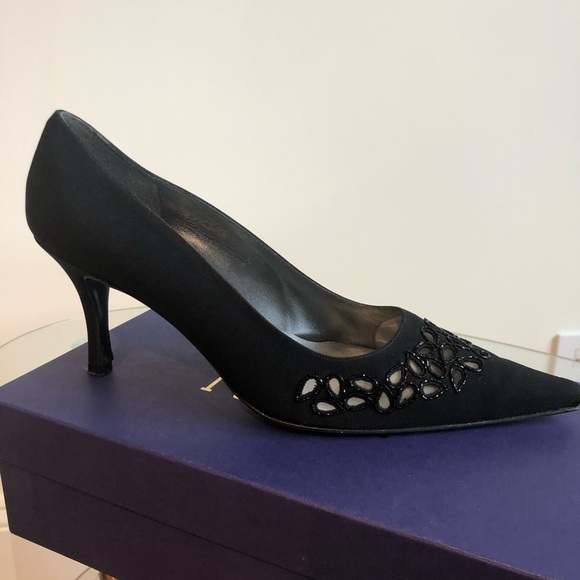 Stuart weitzman black low heels Size 10.5 - Picture 6 of 7